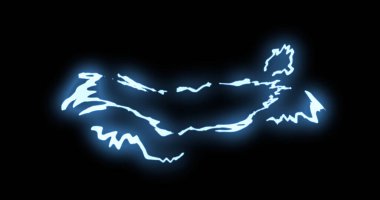 Işık efektli çizgi elementleri. Renkleri özelleştirmek için doğrusal olmayan tüm düzenleme araçlarını kullanın.