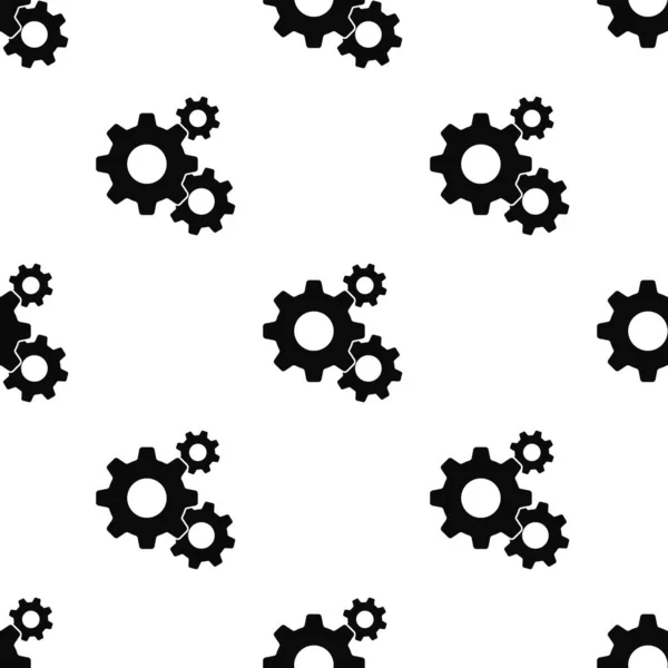 Seamless Patterned Images Three Gears Gear White Background Gearing Image — Stock Photo, Image