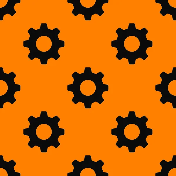 Seamless Patterned Images Gear Wheel Gear Orange Background Image Rendering — Stock Photo, Image