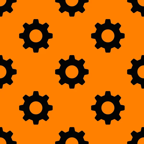 Seamless Patterned Images Gear Wheel Gear Orange Background Image Rendering — Stock Photo, Image