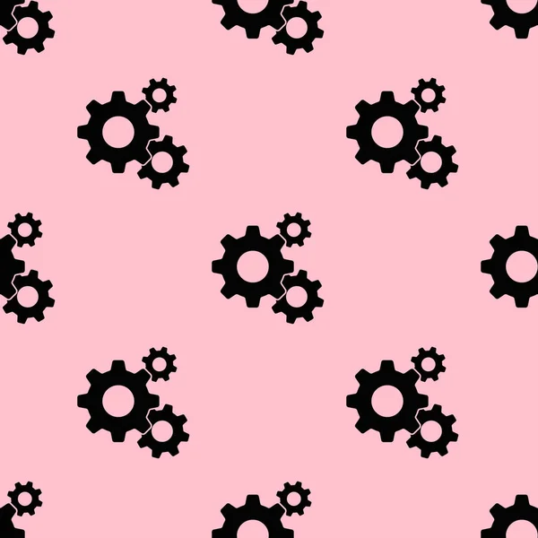 Seamless Patterned Images Three Gears Gear Pink Background Gearing Image — Stock Photo, Image