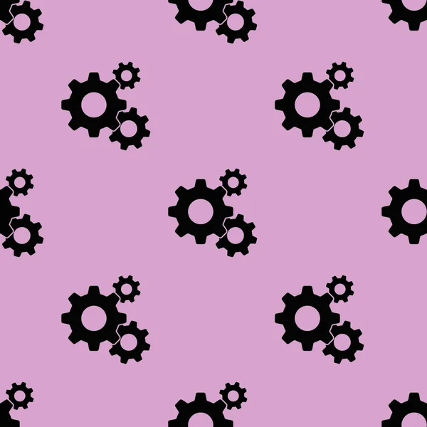 Seamless Patterned Images Three Gears Gear Purple Background Gearing Image — Stock Photo, Image