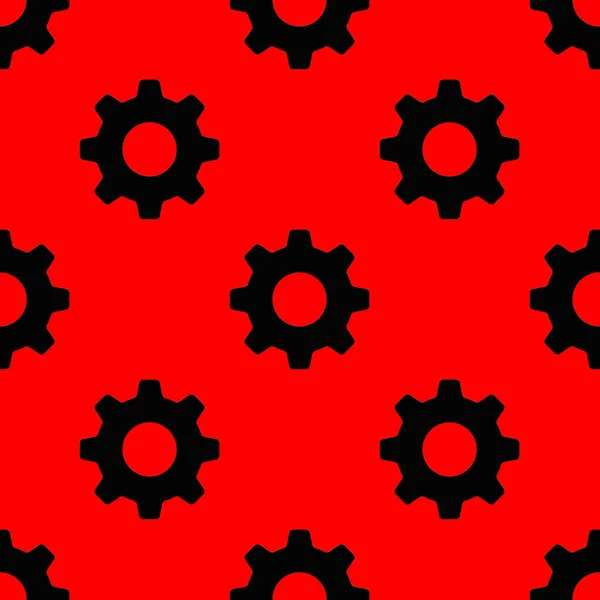 Seamless Patterned Images Gear Wheel Gear Red Background Image Rendering — Stock Photo, Image