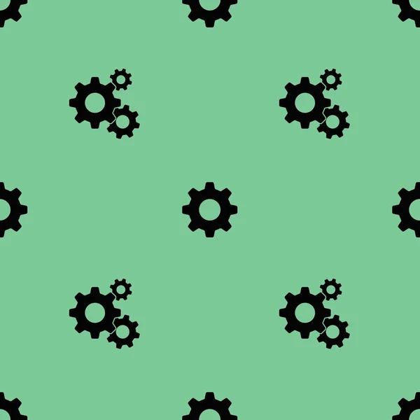 Seamless Patterned Images Gearing Gear Green Background Gearing Image Rendering — Stock Photo, Image