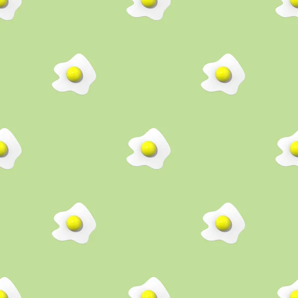 Seamless Pattern Image Chicken Egg Pastel Pea Backgrounds Egg Yolk — Stock Photo, Image