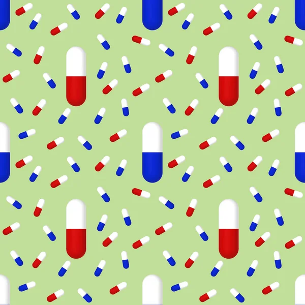 Tekening Van Afbeeldingen Van Medische Capsules Erwtenachtergrond Model Voor Het — Stockfoto