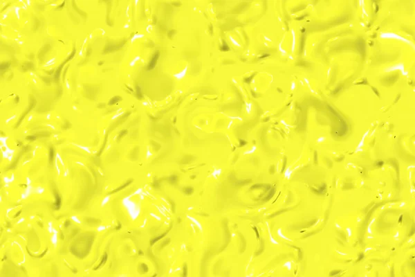 Abstraktní Textura Skleněného Povrchu Žluté Barvy Lesklý Povrch Vody Vodorovný — Stock fotografie