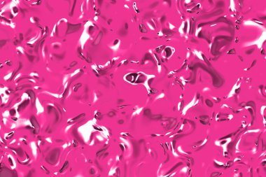 Cam yüzey morumsu renginin soyut dokusu. Suyun parlak yüzeyi. Sıvı erimiş altın dokusu. Yatay görüntü. 3 boyutlu görüntü. 3B görüntüleme.