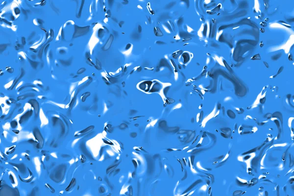 Abstract Texture Glass Surface Blue Color Glossy Surface Water Texture — Stockfoto
