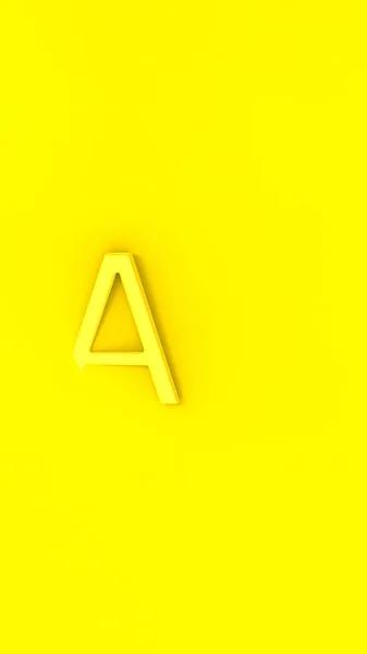 Letter Yellow Yellow Background Part Letter Immersed Background Vertical Image —  Fotos de Stock