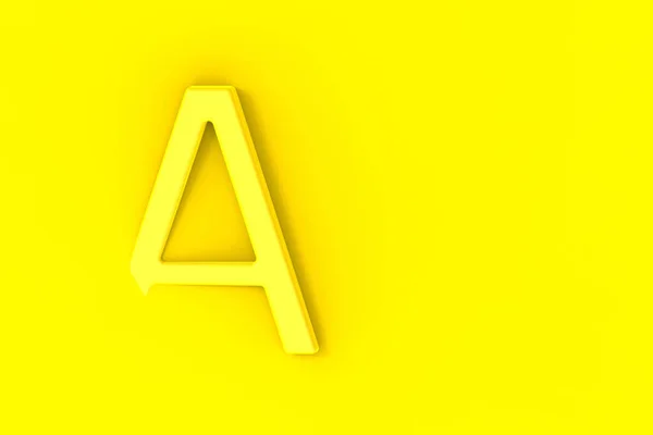 Letter Yellow Yellow Background Part Letter Immersed Background Horizontal Image — Zdjęcie stockowe