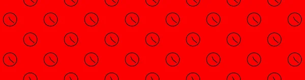 Aiguilles Noires Horloge Sur Fond Rouge Concept Temps Modèle Partir — Photo