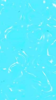 Mavi cam yüzeyinin soyut dokusu. Suyun parlak yüzeyi. Sıvı erimiş altın dokusu. Dikey görüntü. 3 boyutlu görüntü. 3B görüntüleme.