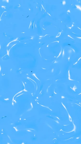 蓝色玻璃表面的抽象纹理 光滑的水面 液态熔融金的结构 垂直图像 3D图像 3D渲染 — 图库照片