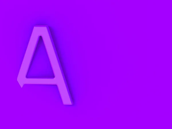 Літера Фіолетовий Фіолетовому Тлі Частина Літери Занурена Фоновому Режимі Прапор — стокове фото