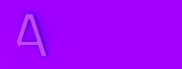 Buchstabe Ist Violett Auf Violettem Hintergrund Ein Teil Des Briefes — Stockfoto