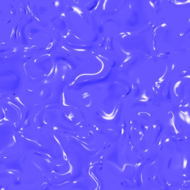 Mavi cam yüzeyinin soyut dokusu. Suyun parlak yüzeyi. Sıvı erimiş altın dokusu. Kare görüntü. 3 boyutlu görüntü. 3B görüntüleme.