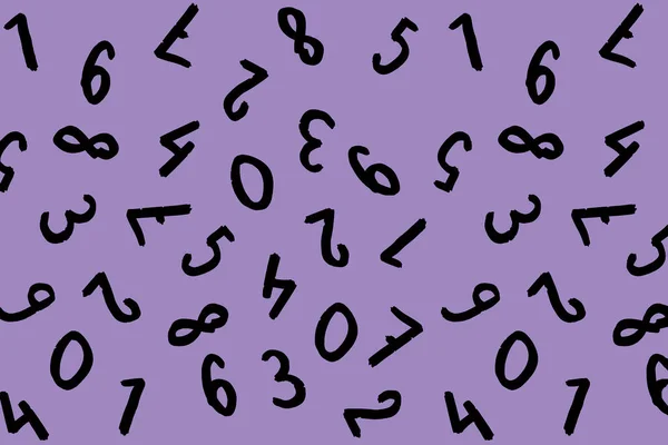 키보드 이미지가 주형이죠 숫자들의 집합입니다 파스텔누런 자주색 이미지 — 스톡 사진