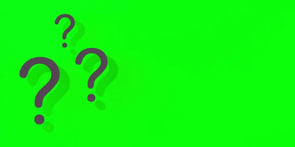 Sarı arka planda gölgesi olan soru işaretleri. Teknik destek. Sorulara cevaplar. Bölgeye yerleştirme pankartı. Metin koşu alanı için yer. Yatay görüntü. 3 boyutlu görüntü. 3B görüntüleme.