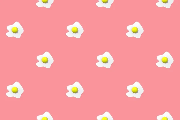 Desen Pastel Mor Arka Planda Tavuk Yumurtası Resmi Yuvarlak Yumurta — Stok fotoğraf