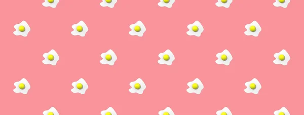 Візерунок Зображення Курячого Яйця Пастельно Фіолетовому Червоному Тлі Яйце Круглим — стокове фото