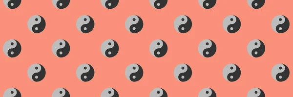Pattern Image Yin Yang Symbol Pastel Red Backgrounds Symbol Surface — Stockfoto