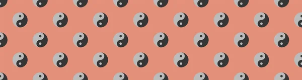 Pattern Image Yin Yang Symbol Pastel Red Backgrounds Symbol Surface — Stockfoto