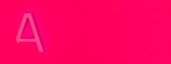 Літера Червоний Червоному Тлі Частина Літери Занурена Фоновому Режимі Горизонтальне — стокове фото