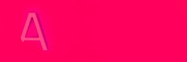 Літера Червоний Червоному Тлі Частина Літери Занурена Фоновому Режимі Горизонтальне — стокове фото