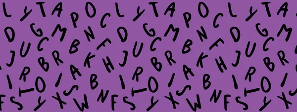 Template Image Keyboard Symbols Set Letters Surface Template Fiolet Purple — ストック写真