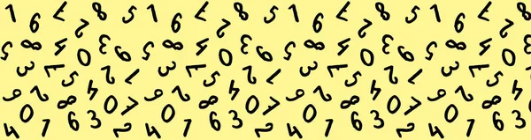 Szablon Obrazem Symboli Klawiatury Zestaw Liczb Szablon Powierzchni Pastelowe Żółte — Zdjęcie stockowe