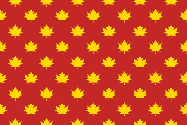 Pattern Yellow Maple Leaves Brown Background Template Application Surface — Stock Fotó