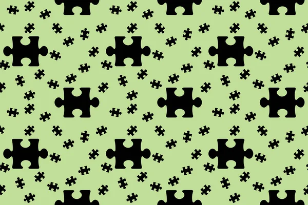 Patroon Afbeelding Van Zwarte Puzzel Elementen Pastel Erwt Achtergronden Raadsel — Stockfoto