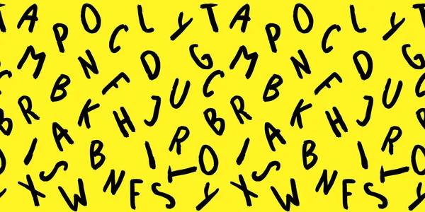 Шаблон Зображенням Символів Клавіатури Набір Літер Шаблон Поверхні Фіолетовий Жовтий — стокове фото