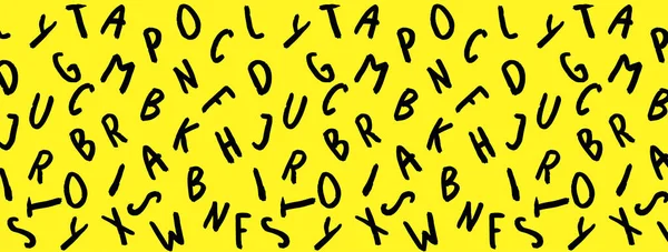 Шаблон Зображенням Символів Клавіатури Набір Літер Шаблон Поверхні Фіолетовий Жовтий — стокове фото