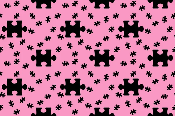 Pattern Image Black Puzzle Elements Pastel Purple Backgrounds Riddle Template — Stock Fotó