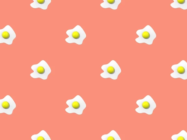 Pattern Image Chicken Egg Pastel Red Backgrounds Egg Yolk Surface — Φωτογραφία Αρχείου