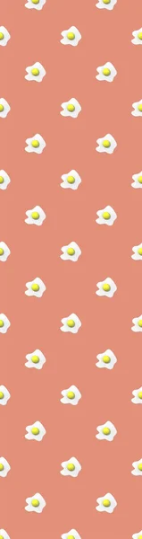 Pattern Image Chicken Egg Pastel Red Backgrounds Egg Yolk Surface — Stockfoto