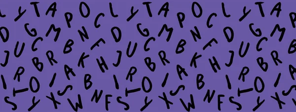 Template Image Keyboard Symbols Set Letters Surface Template Fiolet Background — ストック写真