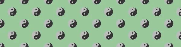 Pattern Image Yin Yang Symbol Pastel Green Backgrounds Symbol Surface — Stockfoto