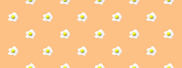 Pattern Image Chicken Egg Pastel Yellow Orange Background Egg Yolk — Stock fotografie