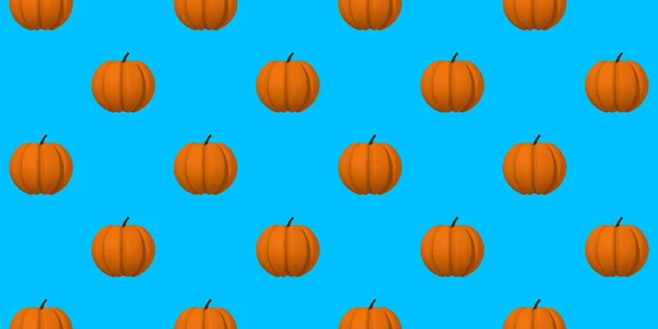 Pattern Pumpkin Images Blue Background Template Overlaying Surface Hellowing Symbol — 스톡 사진