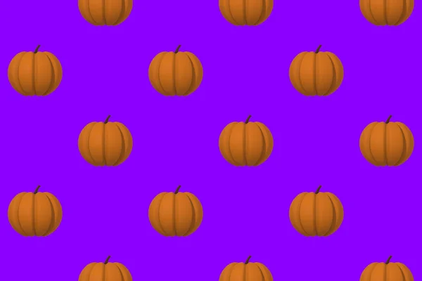 Малюнок Гарбузових Зображень Фіолетовому Фоні Шаблон Накладання Поверхню Символ Прикрашання — стокове фото