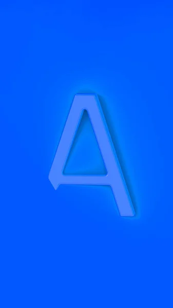 Letter Blue Blue Background Part Letter Immersed Background Vertical Image — Stock Photo, Image