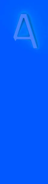 Letra Azul Fundo Azul Parte Carta Está Imersa Fundo Banner — Fotografia de Stock