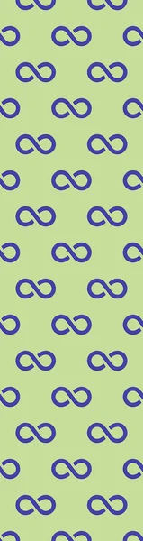 Pattern Infinity Sign Blue Isolated Pea Background Symbol Infinity Vertical — Stock Photo, Image