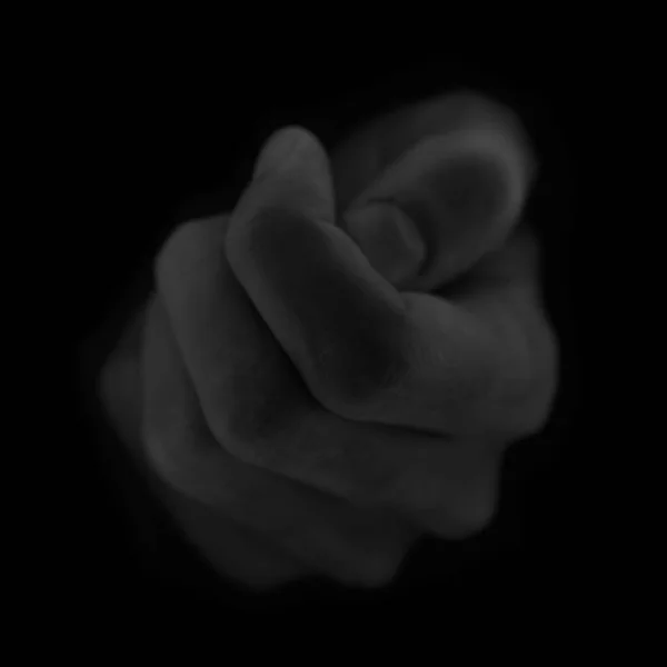 黒と白の手のジェスチャー — ストック写真