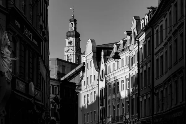 Black White Shoot Old Town Architecture — Stockfoto