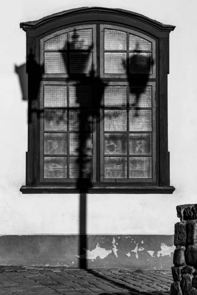 Lampadaire Dans Vieille Ville — Photo