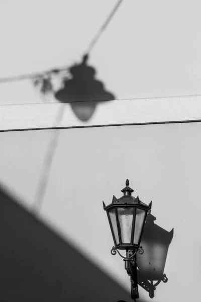 Lampadaire Dans Vieille Ville — Photo